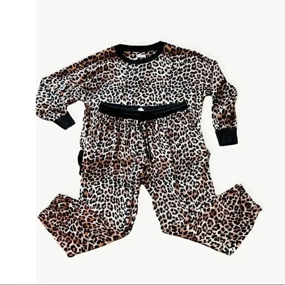 Secret Treasures Trendy Leopard Lounge Loungewear Animal Print  Set SZ XL - Picture 1 of 6